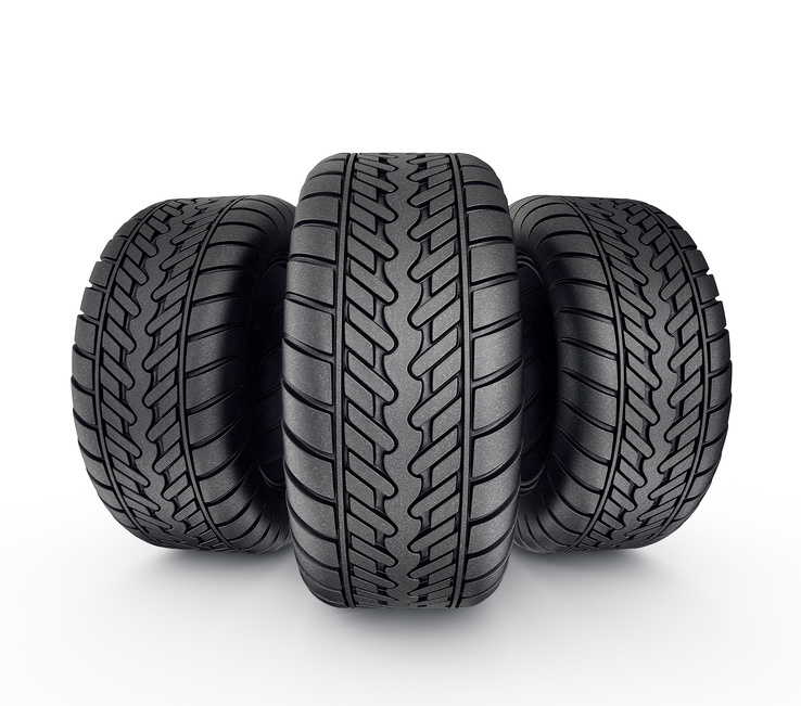 tires black tyres isolated on a white background